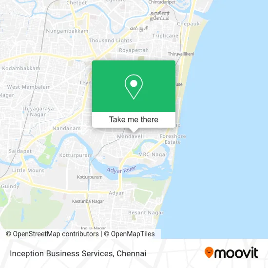 Inception Business Services map