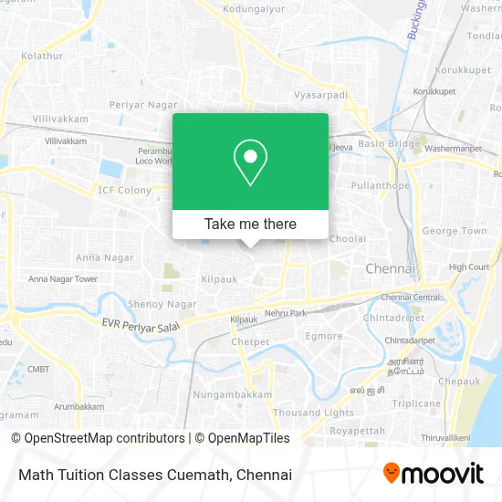Math Tuition Classes Cuemath map