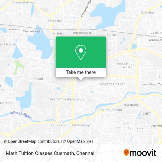 Math Tuition Classes Cuemath map