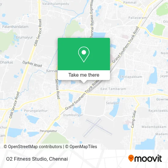 O2 Fitness Studio map