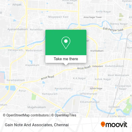 Gain Note And Associates map