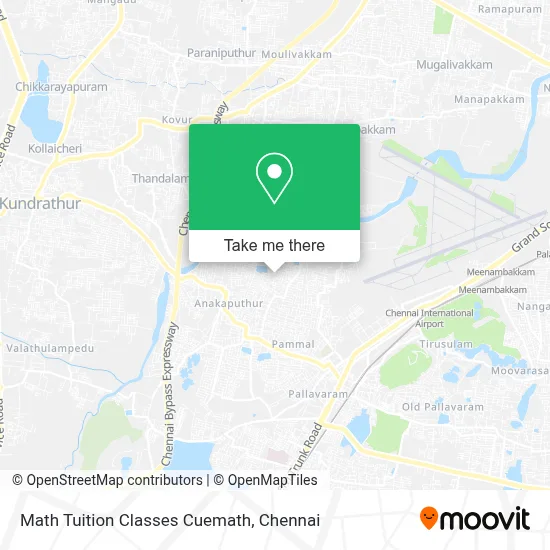 Math Tuition Classes Cuemath map