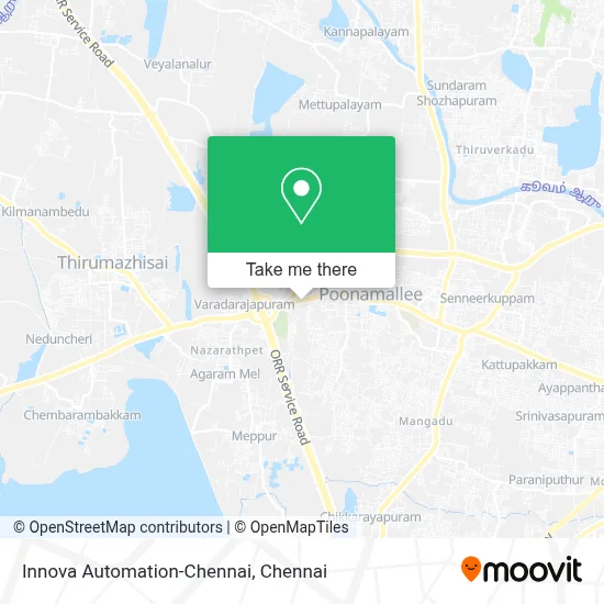 Innova Automation-Chennai map