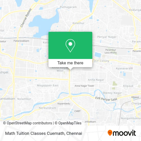 Math Tuition Classes Cuemath map