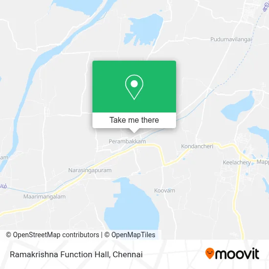 Ramakrishna Function Hall map