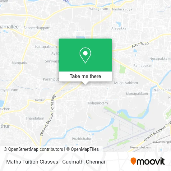 Maths Tuition Classes - Cuemath map