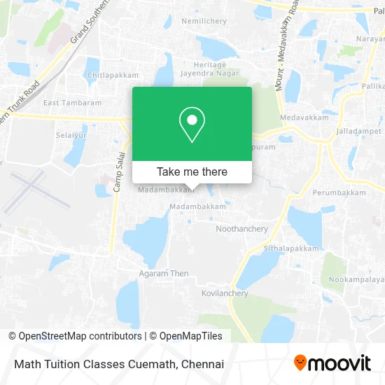 Math Tuition Classes Cuemath map