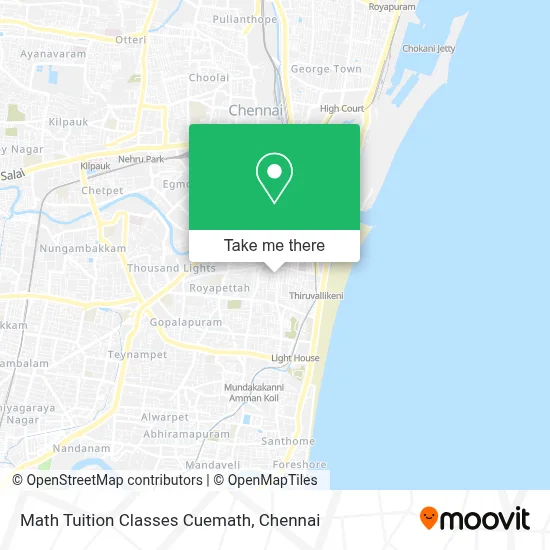 Math Tuition Classes Cuemath map