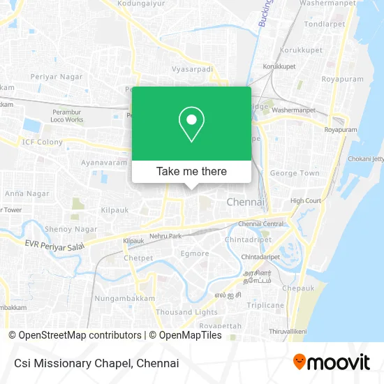 Csi Missionary Chapel map