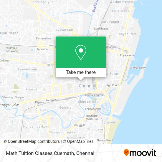 Math Tuition Classes Cuemath map