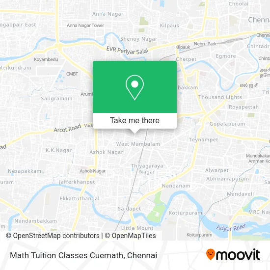 Math Tuition Classes Cuemath map