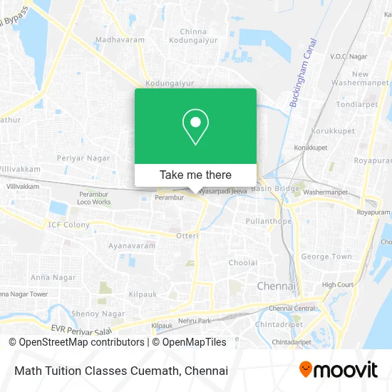 Math Tuition Classes Cuemath map