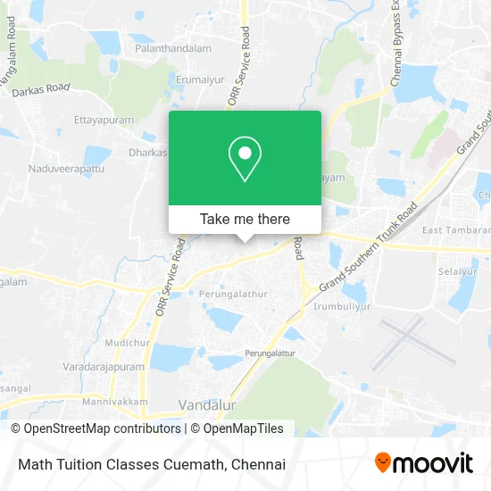 Math Tuition Classes Cuemath map
