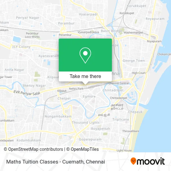Maths Tuition Classes - Cuemath map