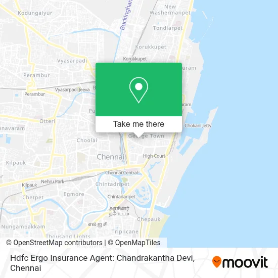 Hdfc Ergo Insurance Agent: Chandrakantha Devi map
