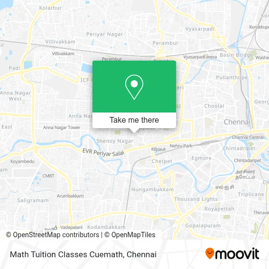 Math Tuition Classes Cuemath map