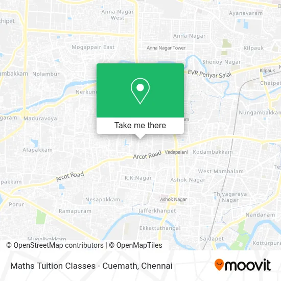 Maths Tuition Classes - Cuemath map
