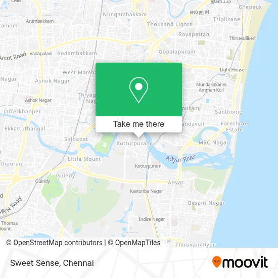 Sweet Sense map