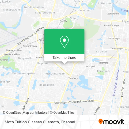Math Tuition Classes Cuemath map