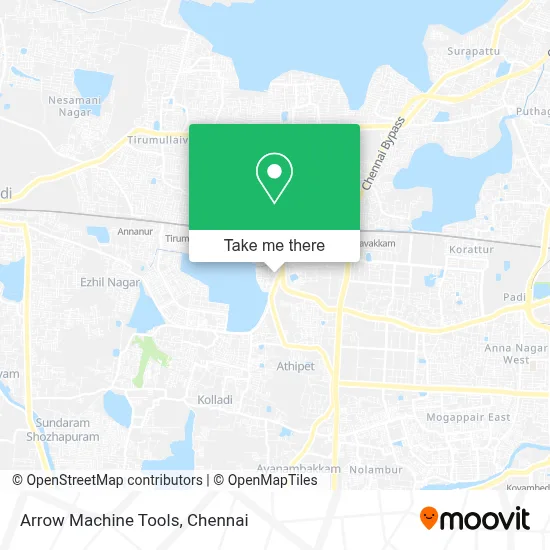 Arrow Machine Tools map