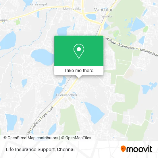 Life Insurance Support map