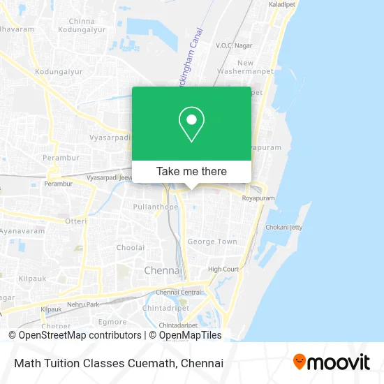Math Tuition Classes Cuemath map