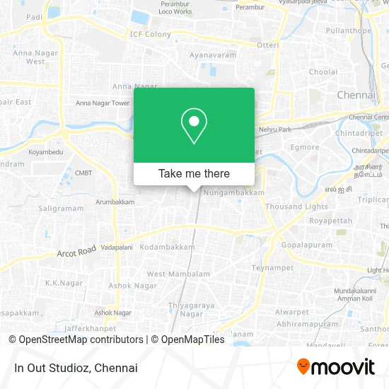 In Out Studioz map