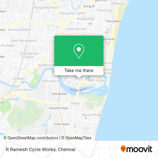R Ramesh Cycle Works map