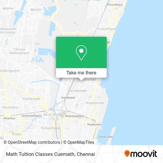 Math Tuition Classes Cuemath map