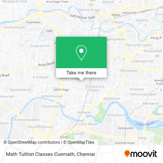 Math Tuition Classes Cuemath map