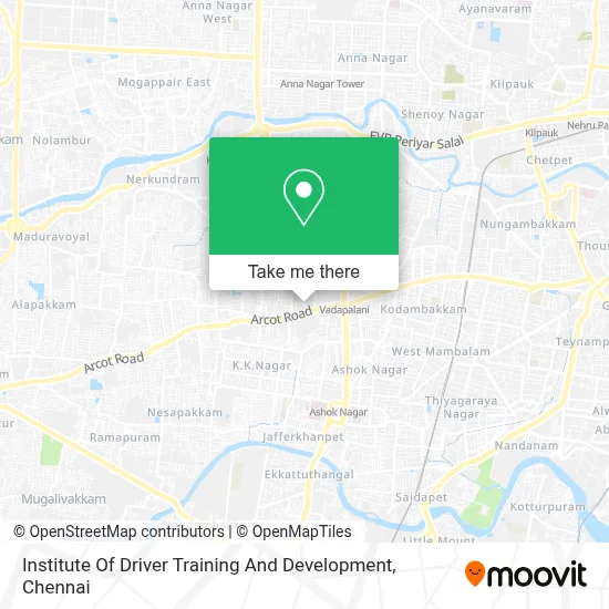 Institute Of Driver Training And Development map