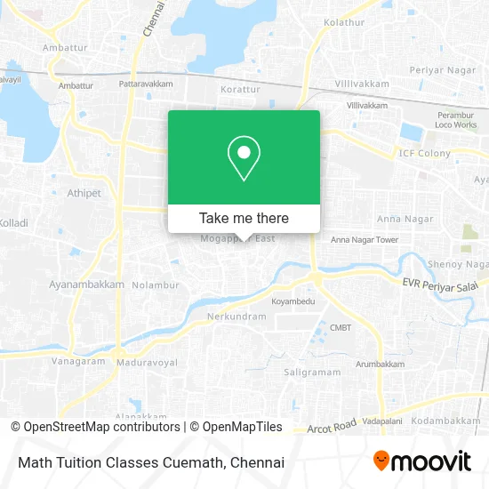 Math Tuition Classes Cuemath map