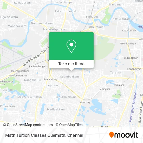 Math Tuition Classes Cuemath map