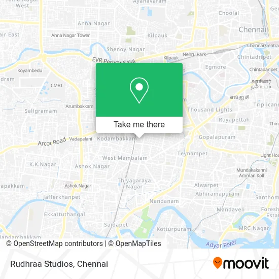 Rudhraa Studios map