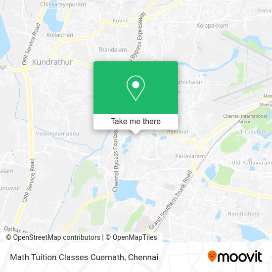 Math Tuition Classes Cuemath map
