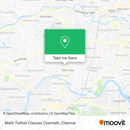 Math Tuition Classes Cuemath map