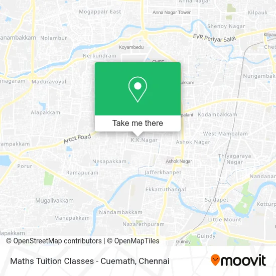 Maths Tuition Classes - Cuemath map