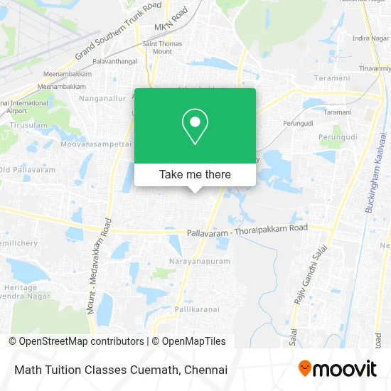 Math Tuition Classes Cuemath map