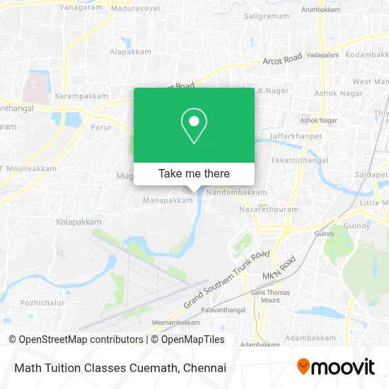 Math Tuition Classes Cuemath map