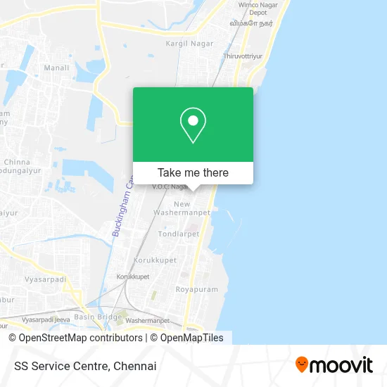 SS Service Centre map