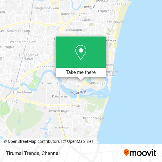 Tirumal Trends map