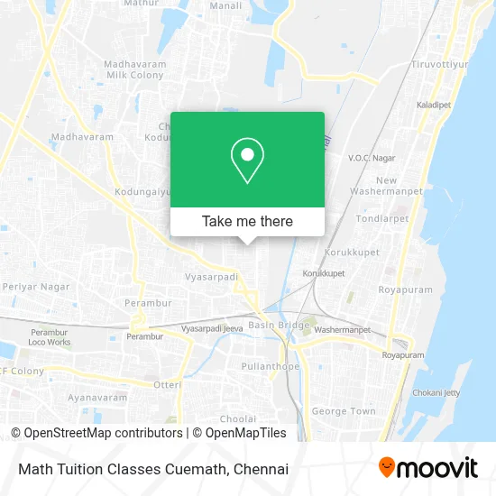 Math Tuition Classes Cuemath map