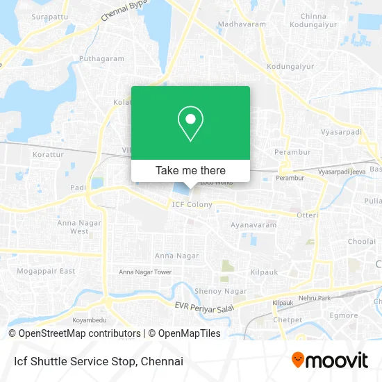 Icf Shuttle Service Stop map