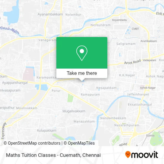 Maths Tuition Classes - Cuemath map
