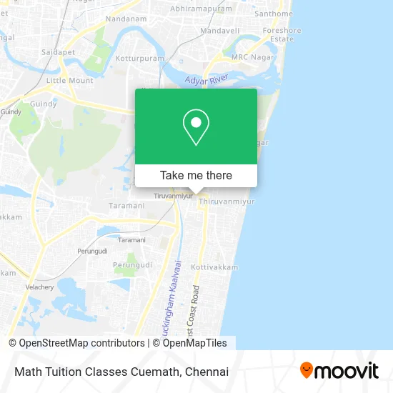 Math Tuition Classes Cuemath map