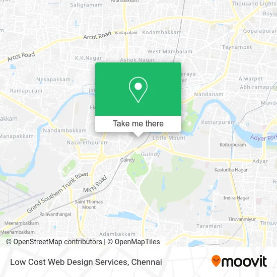 Low Cost Web Design Services map