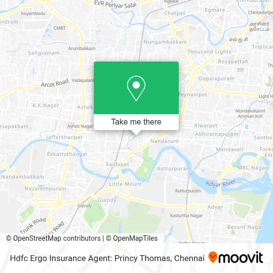 Hdfc Ergo Insurance Agent: Princy Thomas map