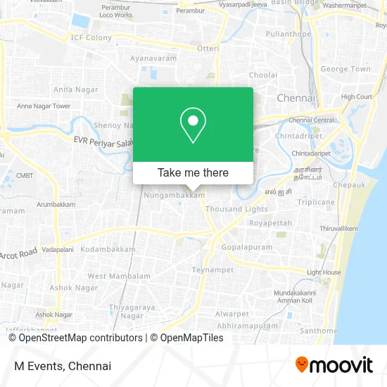 M Events map