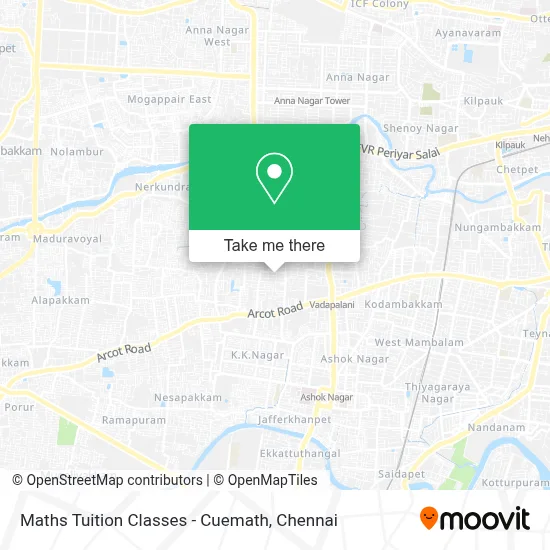 Maths Tuition Classes - Cuemath map