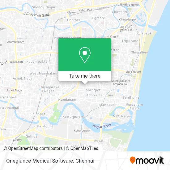Oneglance Medical Software map